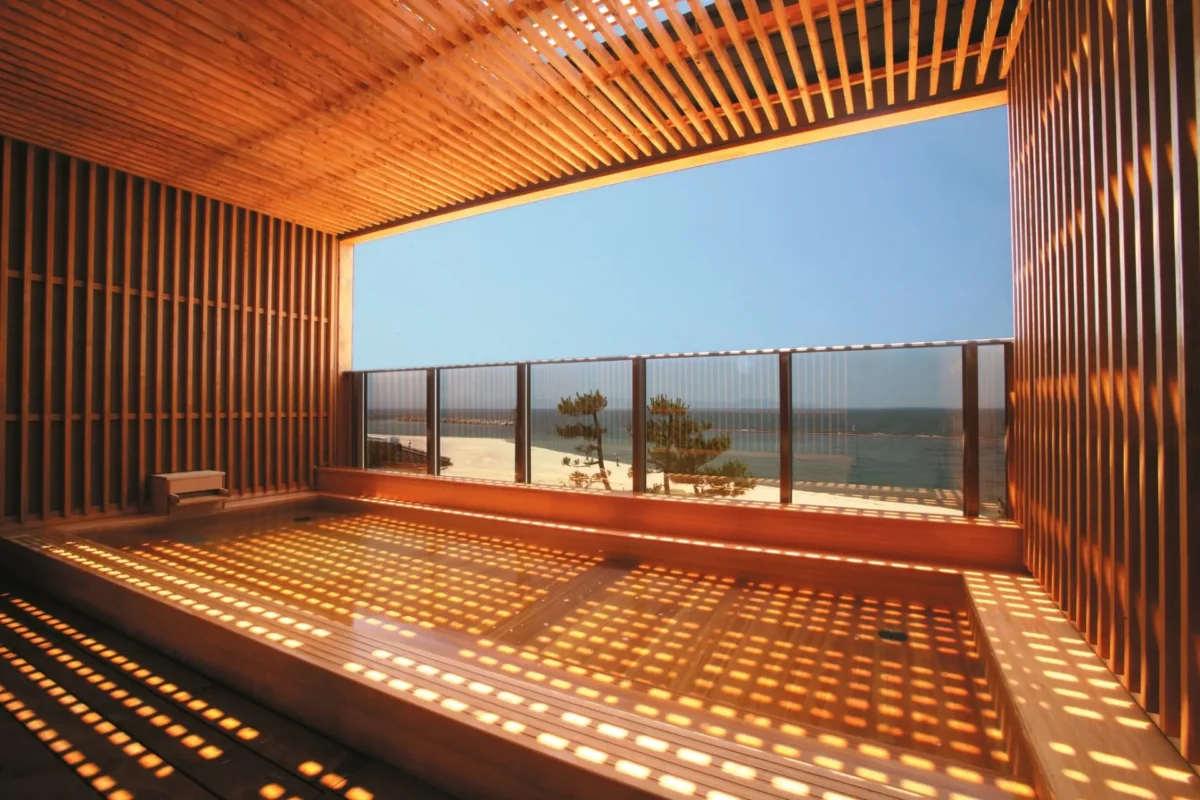 皆生温泉 汐の湯の露天風呂